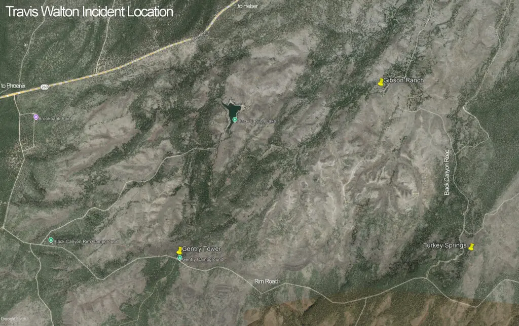 Travis Walton Incident Location - UAPedia
