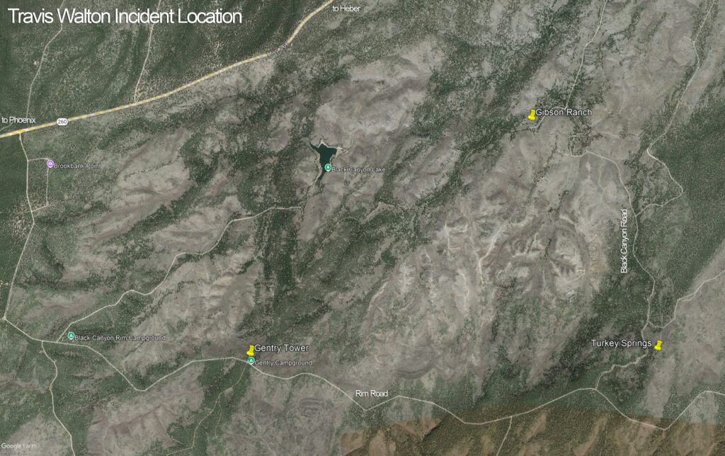 Travis Walton Incident Location - UAPedia